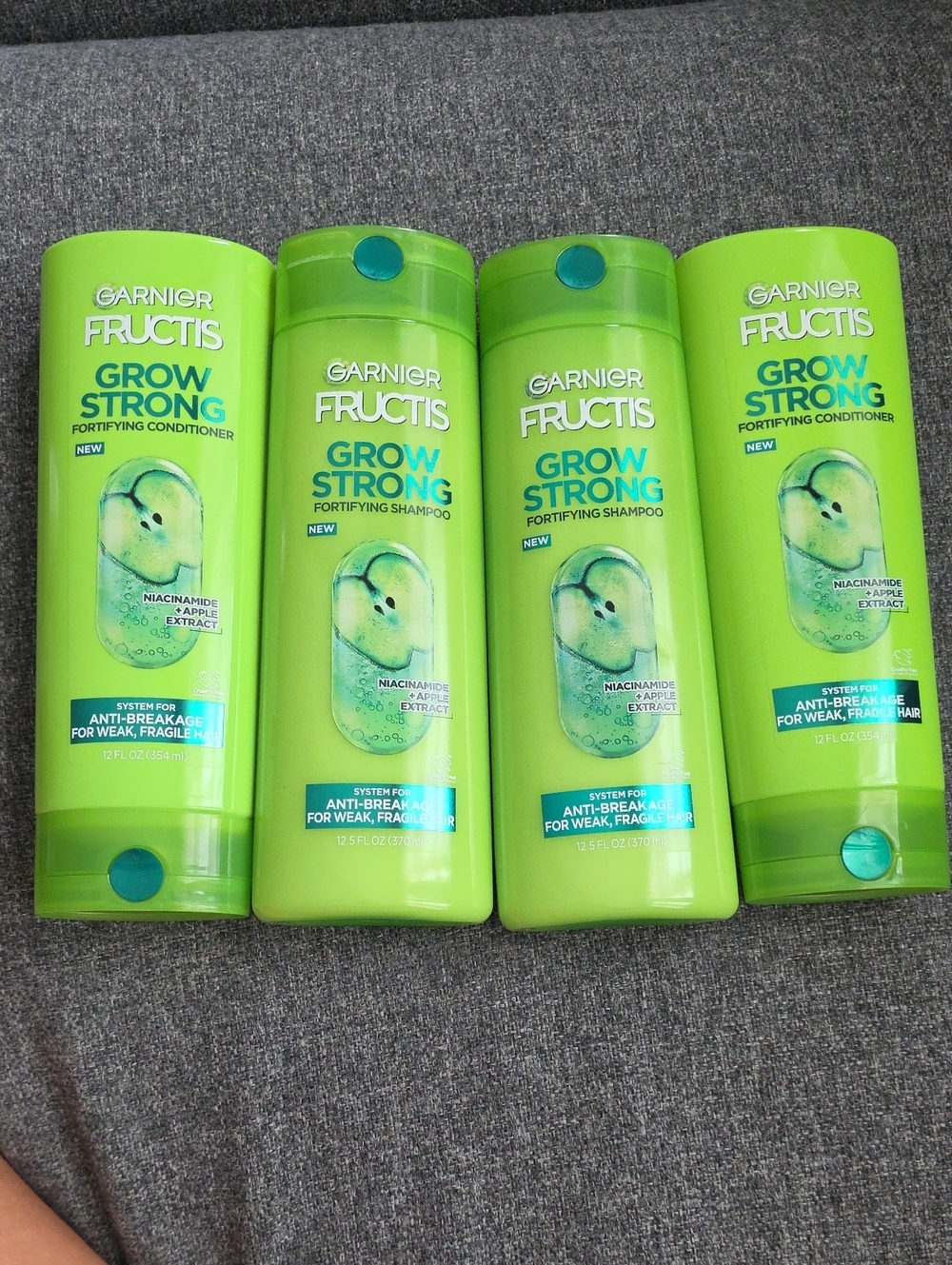 Garnier Fructis Grow Strong Shampoo & Conditioner - Bright Green